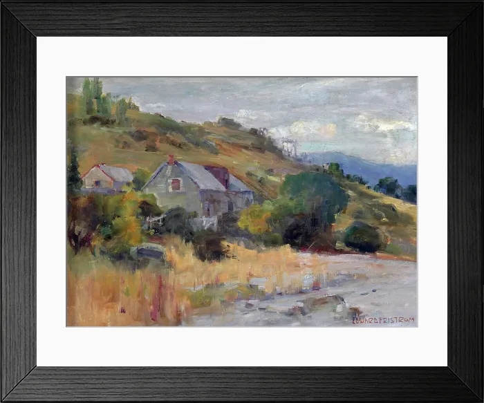 Framed Print : Homestead, Lake Wakatipu, Queenstown, No.1, c1905. Creator: Clas Edvard Fristrom Framed Print : Homestead, Lake Wakatipu, Queenstown, No.1, c1905. Creator: Clas Edvard Fristrom