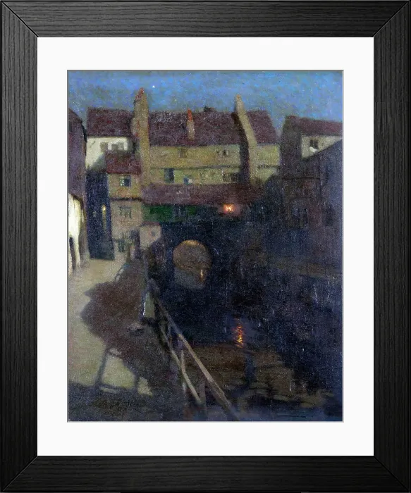 Framed Print : An old waterway, c1910s. Creator: Frederick Hall Framed Print : An old waterway, c1910s. Creator: Frederick Hall