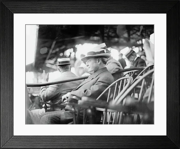 Framed Print : James S. Sherman, Wm. Taft's Vice President - first Vice President to throw out a ball at... 1912. Creator: Bain News Service Framed Print : James S. Sherman, Wm. Taft's Vice President - first Vice President to throw out a ball at... 1912. Creator: Bain News Service
