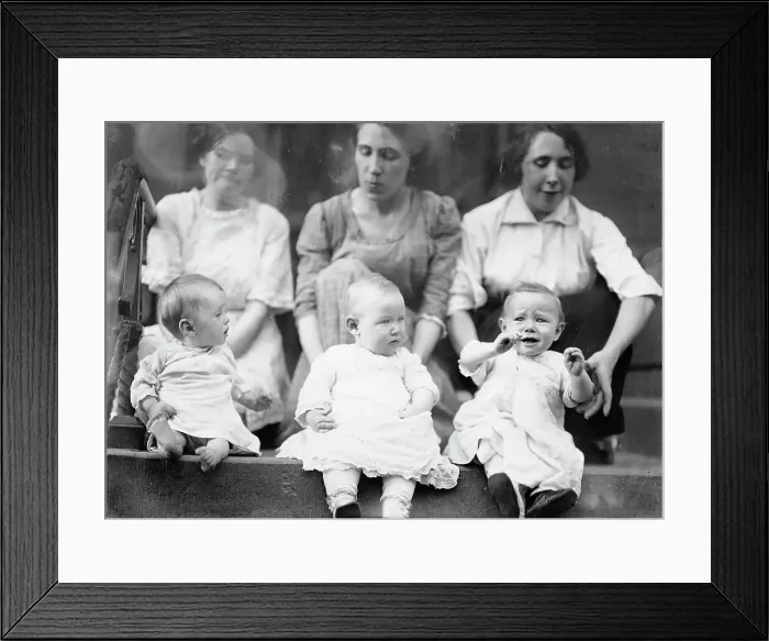 Framed Print : East Side Babies, between c1910 and c1915. Creator: Bain News Service Framed Print : East Side Babies, between c1910 and c1915. Creator: Bain News Service