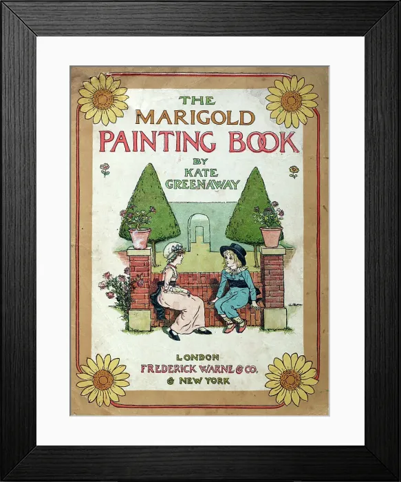 Framed Print : Painting Book, The Marigold Painting BookKate Greenaway, c1900. Creator: Catherine Greenaway Framed Print : Painting Book, The Marigold Painting BookKate Greenaway, c1900. Creator: Catherine Greenaway