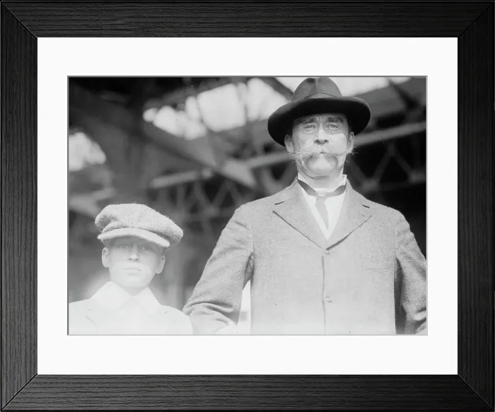 Framed Print : Adm. R.E. Peary & son, between c1910 and c1915. Creator: Bain News Service Framed Print : Adm. R.E. Peary & son, between c1910 and c1915. Creator: Bain News Service