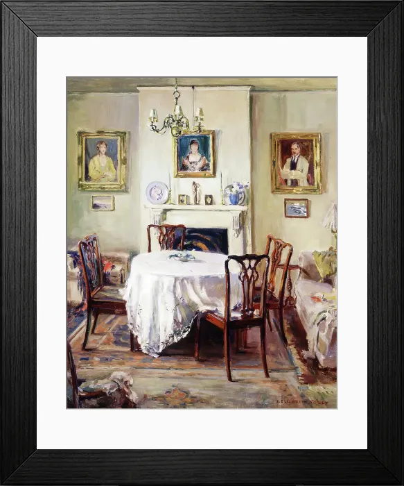 Framed Print : My dining room, c1936. Creator: Annie Elizabeth Kelly Framed Print : My dining room, c1936. Creator: Annie Elizabeth Kelly
