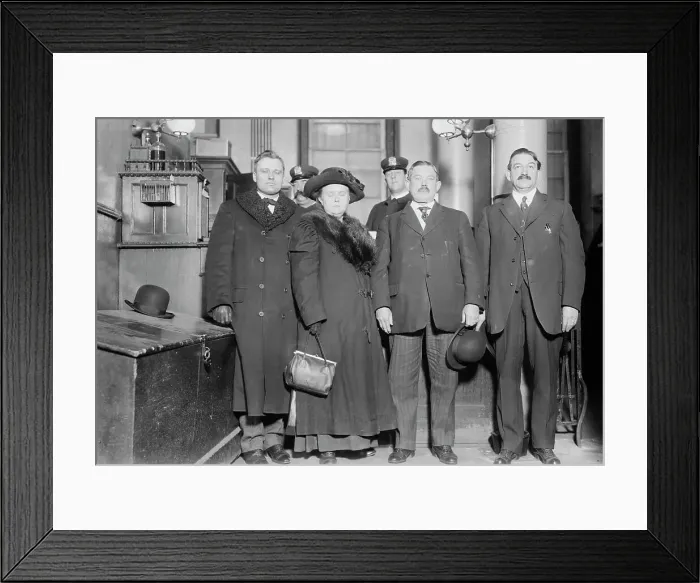Framed Print : B.G. Lewis, Dr. Kath. Davis, Dr. J.A. Campbell, Warden P.A. Mallon, between c1910 and c1915. Creator: Bain News Service Framed Print : B.G. Lewis, Dr. Kath. Davis, Dr. J.A. Campbell, Warden P.A. Mallon, between c1910 and c1915. Creator: Bain News Service