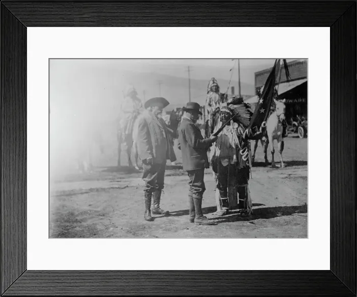 Framed Print : Colonel Cody & Prince of Monaco, 1913. Creator: Bain News Service Framed Print : Colonel Cody & Prince of Monaco, 1913. Creator: Bain News Service