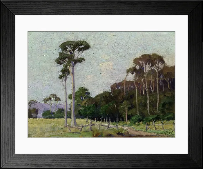 Framed Print : Bartons Bush, Trentham, 1917. Creator: Ernest George Hood Framed Print : Bartons Bush, Trentham, 1917. Creator: Ernest George Hood
