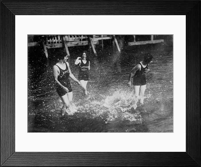 Framed Print : Bathers at Alameda, between c1910 and c1915. Creator: Bain News Service Framed Print : Bathers at Alameda, between c1910 and c1915. Creator: Bain News Service