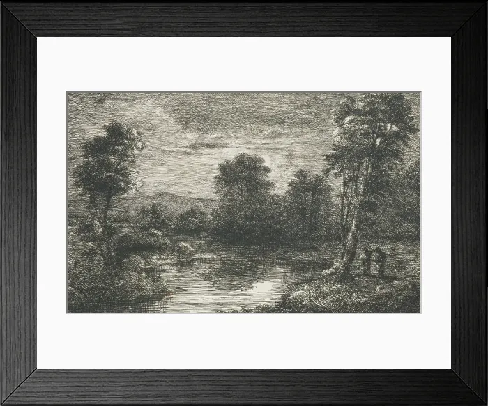 Framed Print : The Hon. Sidney Herbert's Moonlight, 1845. Creator: David Charles Read Framed Print : The Hon. Sidney Herbert's Moonlight, 1845. Creator: David Charles Read