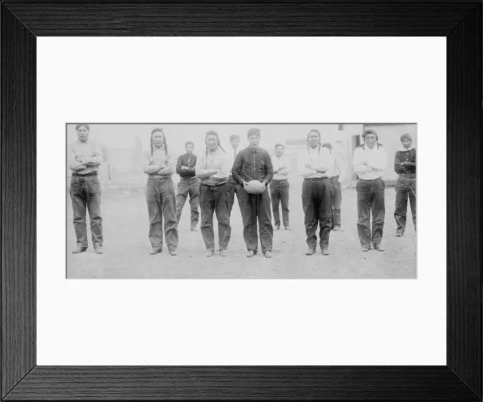 Framed Print : Sioux football team, between c1910 and c1915. Creator: Bain News Service Framed Print : Sioux football team, between c1910 and c1915. Creator: Bain News Service