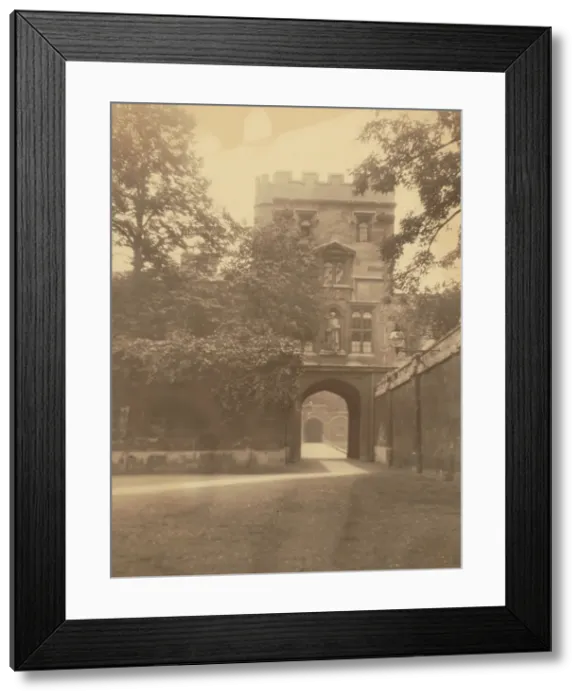 Framed Print : Building, 1918-1920s. Creator: Eunice Harriett Garlick Framed Print : Building, 1918-1920s. Creator: Eunice Harriett Garlick