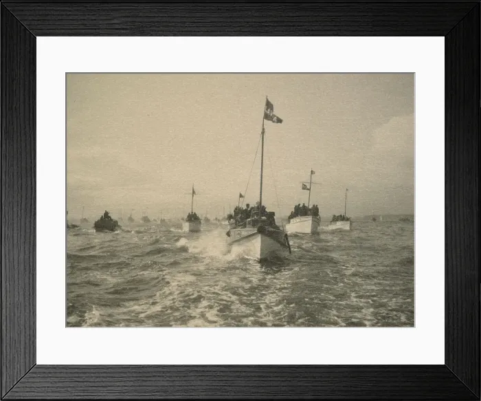 Framed Print : Pleasure craft welcoming the fleet, May 1924. Creator: Eunice Harriett Garlick Framed Print : Pleasure craft welcoming the fleet, May 1924. Creator: Eunice Harriett Garlick