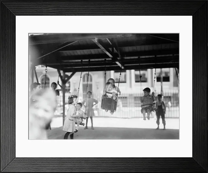 Framed Print : N.Y. Playground, between c1910 and c1915. Creator: Bain News Service Framed Print : N.Y. Playground, between c1910 and c1915. Creator: Bain News Service