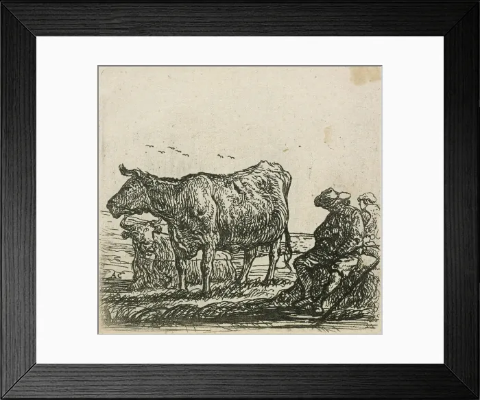 Framed Print : Cows, 1640-1665. Creator: Aelbert Cuyp Framed Print : Cows, 1640-1665. Creator: Aelbert Cuyp