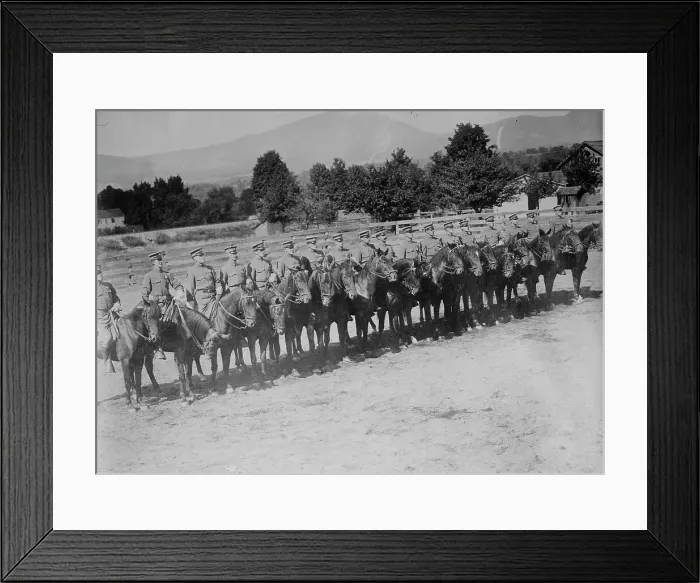 Framed Print : Aqueduct police station, between c1910 and c1915. Creator: Bain News Service Framed Print : Aqueduct police station, between c1910 and c1915. Creator: Bain News Service
