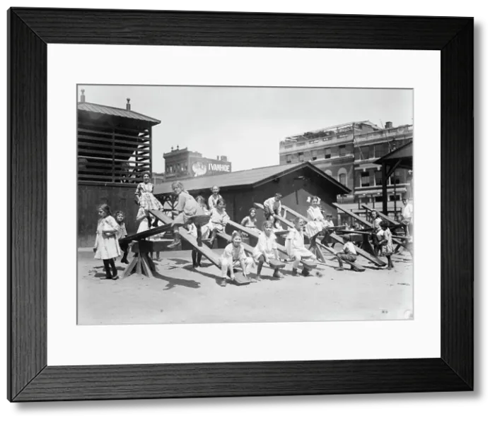 Framed Print : N.Y. Playground, between c1910 and c1915. Creator: Bain News Service Framed Print : N.Y. Playground, between c1910 and c1915. Creator: Bain News Service