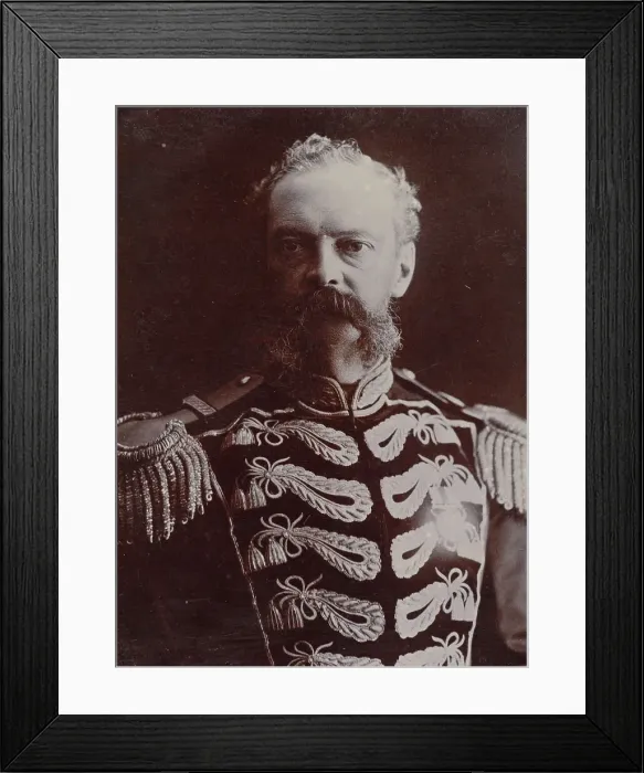Framed Print : F.c Rowan (late 43rd regiment), Danish Consul Melbourne, Victoria...c1900. Creator: William Francis Gordon Framed Print : F.c Rowan (late 43rd regiment), Danish Consul Melbourne, Victoria...c1900. Creator: William Francis Gordon