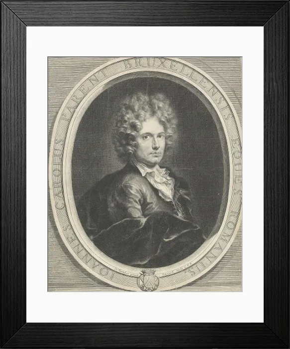Framed Print : Portrait of Jean-Charles Parent, 1670-1707. Creator: Gerard Edelinck Framed Print : Portrait of Jean-Charles Parent, 1670-1707. Creator: Gerard Edelinck