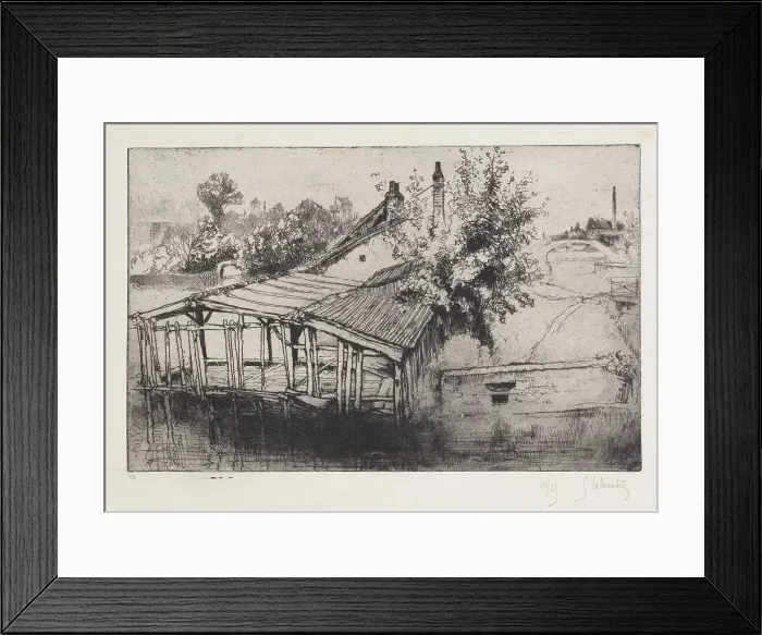 Framed Print : Le lavoir abandonné (environs de Troyes). The abandoned wash-house (near Troyes), 1903. Creator: Gustave Leheutre Framed Print : Le lavoir abandonné (environs de Troyes). The abandoned wash-house (near Troyes), 1903. Creator: Gustave Leheutre