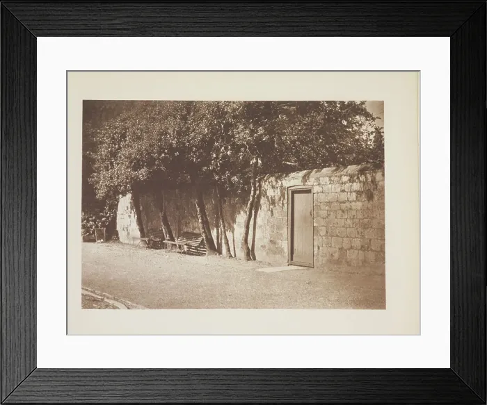 Framed Print : [Two seats and door]. From the album: Photograph album - England, 1920s. Creator: Harry Moult