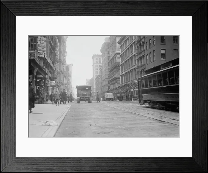 Framed Print : Broadway North from Worth Street Dec. 1913. Creator: Bain News Service Framed Print : Broadway North from Worth Street Dec. 1913. Creator: Bain News Service