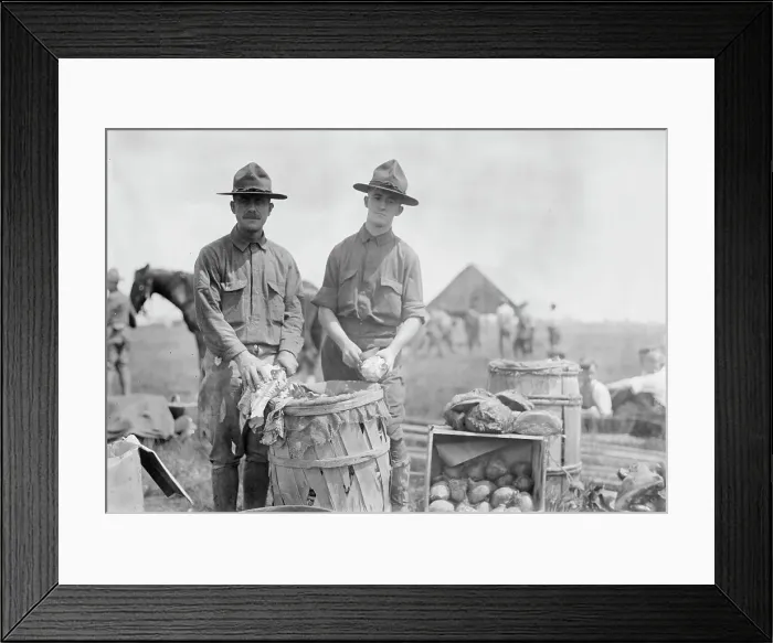 Framed Print : Preparing Dinner, between c1910 and c1915. Creator: Bain News Service Framed Print : Preparing Dinner, between c1910 and c1915. Creator: Bain News Service