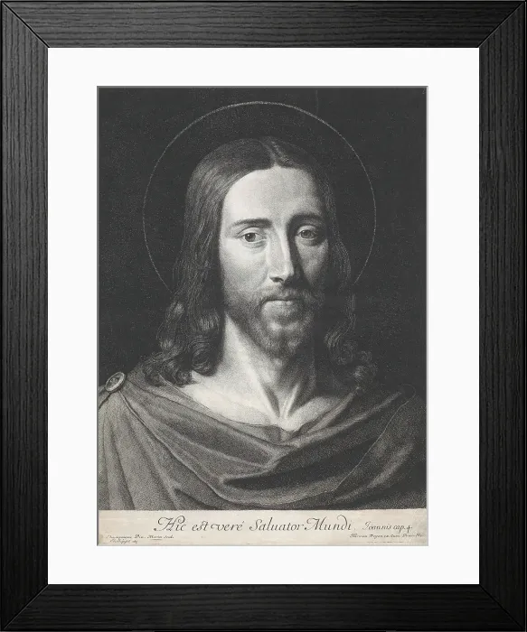 Framed Print : Hic est veré Salvator Mundi, Mid 17th century. Creator: Jean Morin Framed Print : Hic est veré Salvator Mundi, Mid 17th century. Creator: Jean Morin