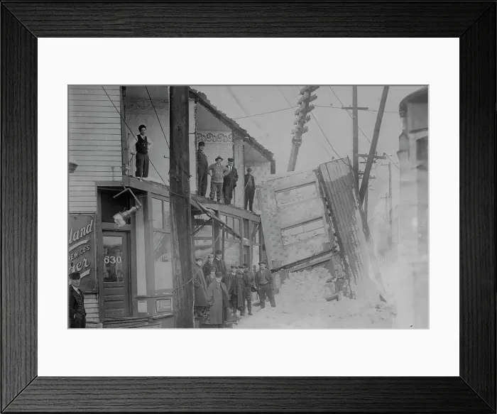 Framed Print : Cleveland storm damage, 11 / 13, 1913. Creator: Bain News Service Framed Print : Cleveland storm damage, 11 / 13, 1913. Creator: Bain News Service