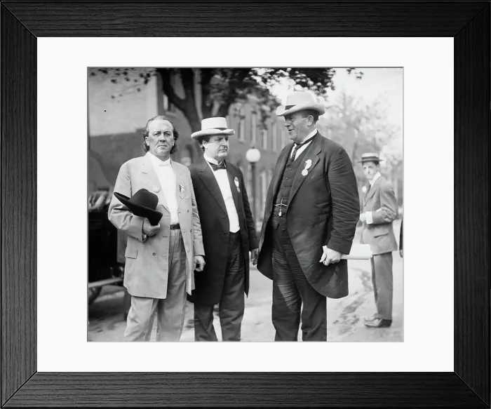 Framed Print : Sen. Vardaman, Congr. Heflin, Ollie James, between c1910 and c1915. Creator: Bain News Service Framed Print : Sen. Vardaman, Congr. Heflin, Ollie James, between c1910 and c1915. Creator: Bain News Service