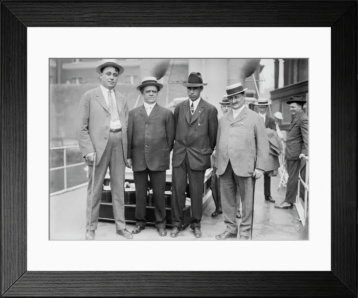 Framed Print : Jas. J. Brady, Ury Woodson, B. Sullivan, B.F. Mitchell, 1913. Creator: Bain News Service Framed Print : Jas. J. Brady, Ury Woodson, B. Sullivan, B.F. Mitchell, 1913. Creator: Bain News Service