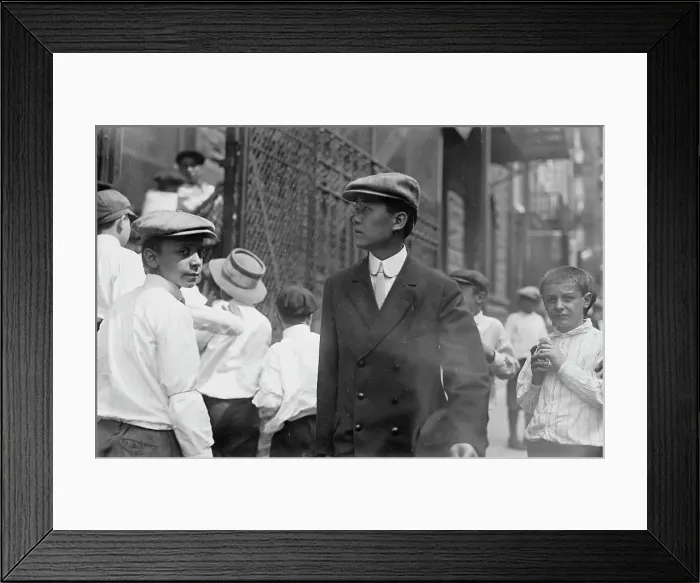 Framed Print : Japanese schoolboy - N.Y. between c1910 and c1915. Creator: Bain News Service Framed Print : Japanese schoolboy - N.Y. between c1910 and c1915. Creator: Bain News Service
