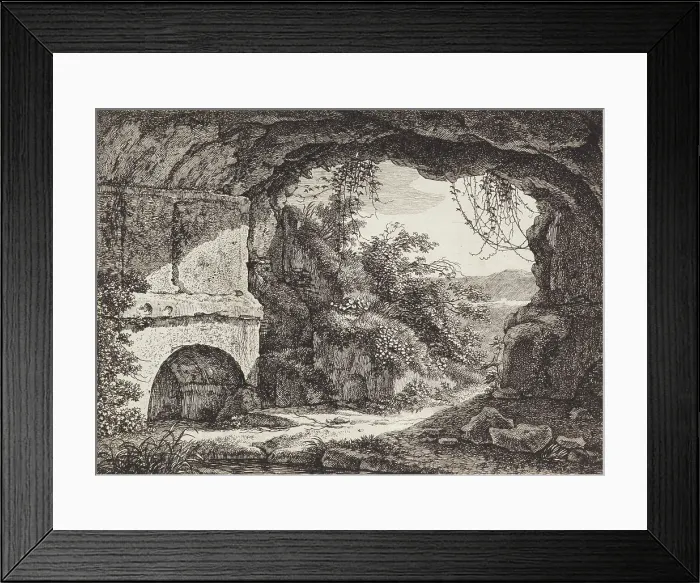 Framed Print : Interior of the mausoleum of the Nasoni family, 1792. Creator: Johann Christian Reinhart Framed Print : Interior of the mausoleum of the Nasoni family, 1792. Creator: Johann Christian Reinhart
