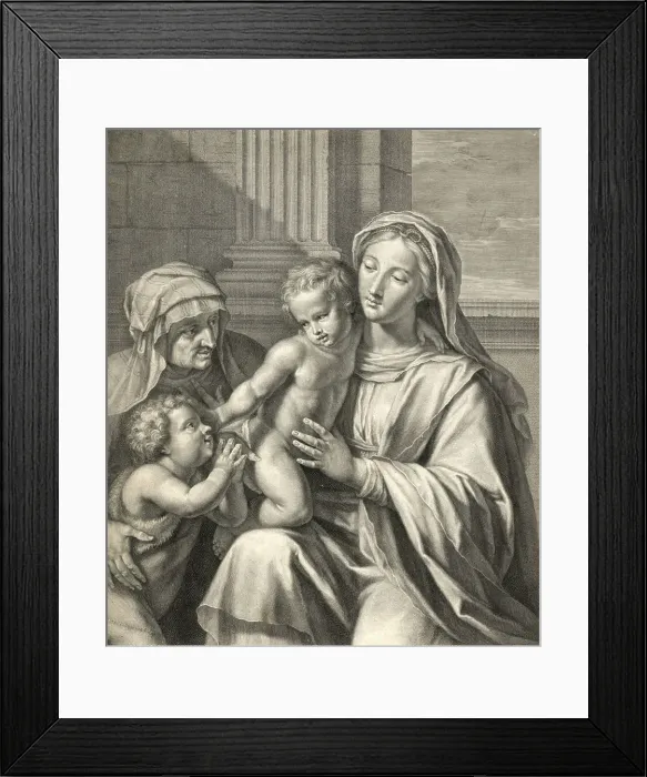 Framed Print : The Holy Family, c. 1656-71. Creator: Nicolas Pitau Framed Print : The Holy Family, c. 1656-71. Creator: Nicolas Pitau