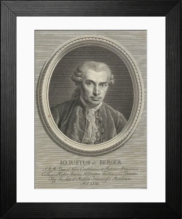 Framed Print : IO. IUSTUS de BERGER, 1781. Creator: Johan Frederik Clemens Framed Print : IO. IUSTUS de BERGER, 1781. Creator: Johan Frederik Clemens