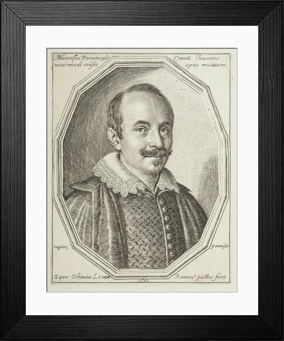 Framed Print : Marcello Provenzali, 1623. Creator: Ottavio Leoni Framed Print : Marcello Provenzali, 1623. Creator: Ottavio Leoni