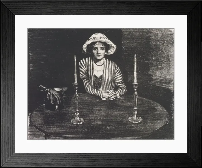 Framed Print : Waiting, 1914. Creator: John Copley Framed Print : Waiting, 1914. Creator: John Copley