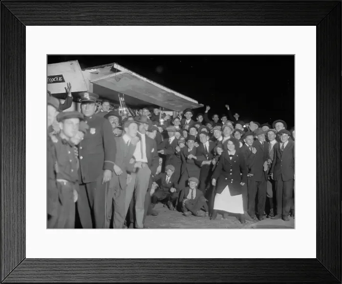 Framed Print : Fans outside the Polo Grounds, NY, 1913. Creator: Bain News Service Framed Print : Fans outside the Polo Grounds, NY, 1913. Creator: Bain News Service