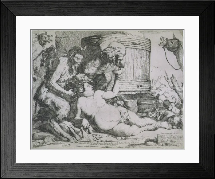 Framed Print : Drunken Silenus, 1628. Creator: Jusepe de Ribera Framed Print : Drunken Silenus, 1628. Creator: Jusepe de Ribera