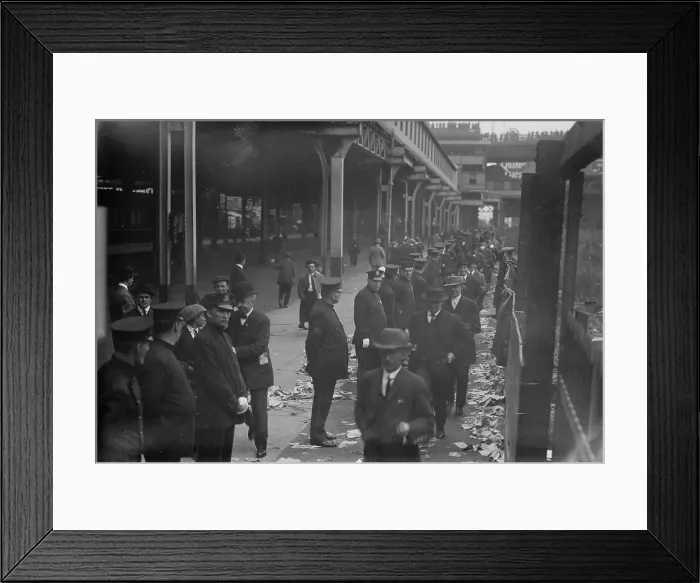 Framed Print : First Game - 1913 World Series (baseball), 1913. Creator: Bain News Service Framed Print : First Game - 1913 World Series (baseball), 1913. Creator: Bain News Service