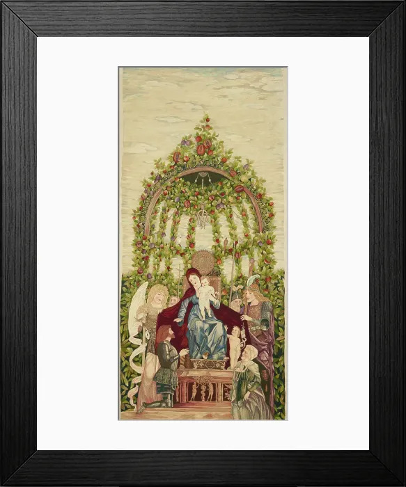 Framed Print : Embroidery, Holy Family, 1913. Creator: Jane Cory Framed Print : Embroidery, Holy Family, 1913. Creator: Jane Cory