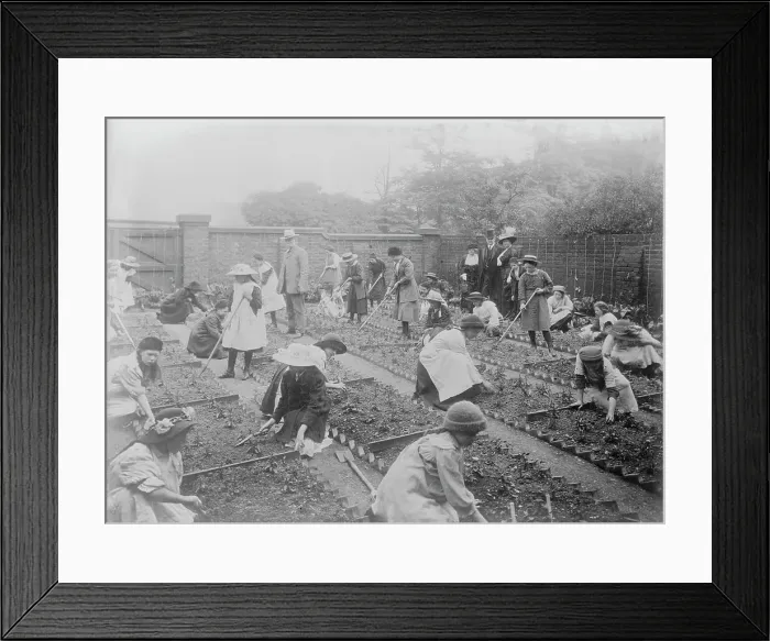 Framed Print : Lady Henry showing T.P. O'Connor over Children's Garden, 1913. Creator: Bain News Service Framed Print : Lady Henry showing T.P. O'Connor over Children's Garden, 1913. Creator: Bain News Service