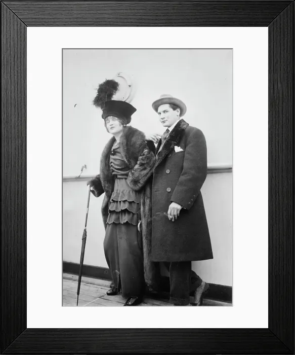 Framed Print : Gaby Deslys [and] Harry Pilcer, between c1910 and c1915. Creators: Bain News Service, Gaby Deslys