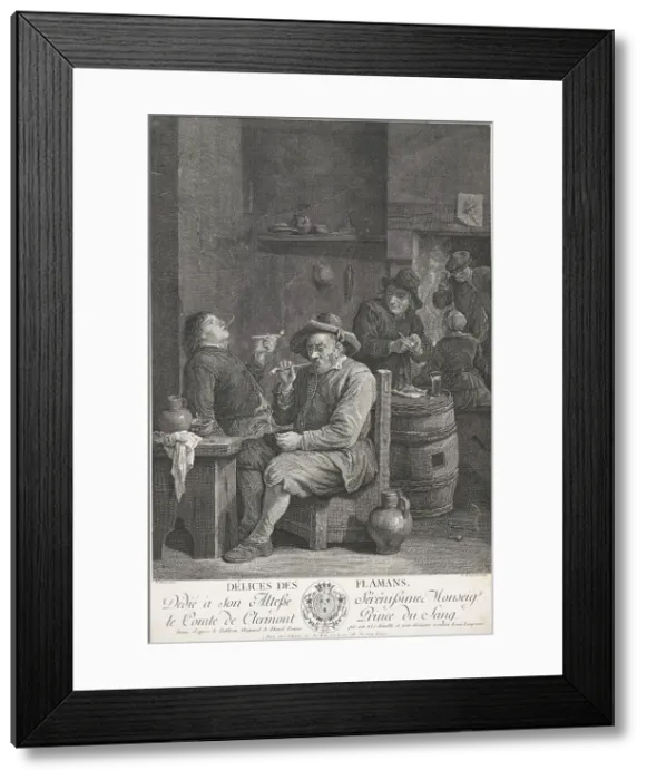 Framed Print : Délices des Flamans (Flemish delights), 1748-1807. Creator: Louis-Simon Lempereur Framed Print : Délices des Flamans (Flemish delights), 1748-1807. Creator: Louis-Simon Lempereur