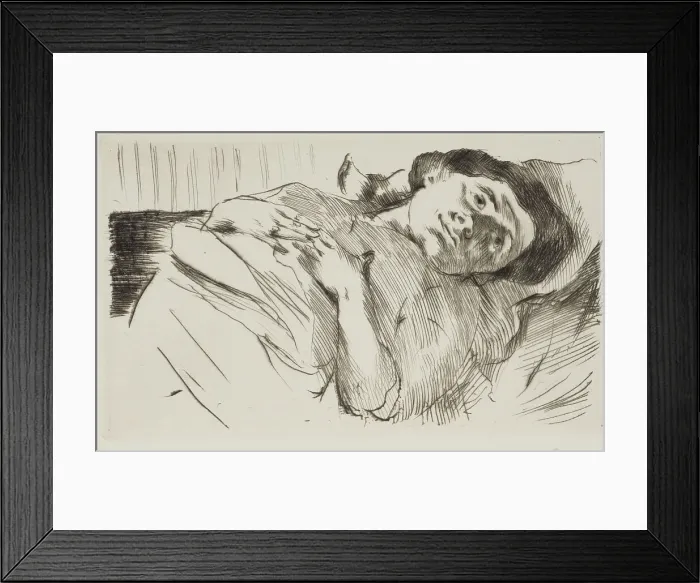 Framed Print : The artist's wife - Kranke Frau, 1914. Creator: Lovis Corinth Framed Print : The artist's wife - Kranke Frau, 1914. Creator: Lovis Corinth