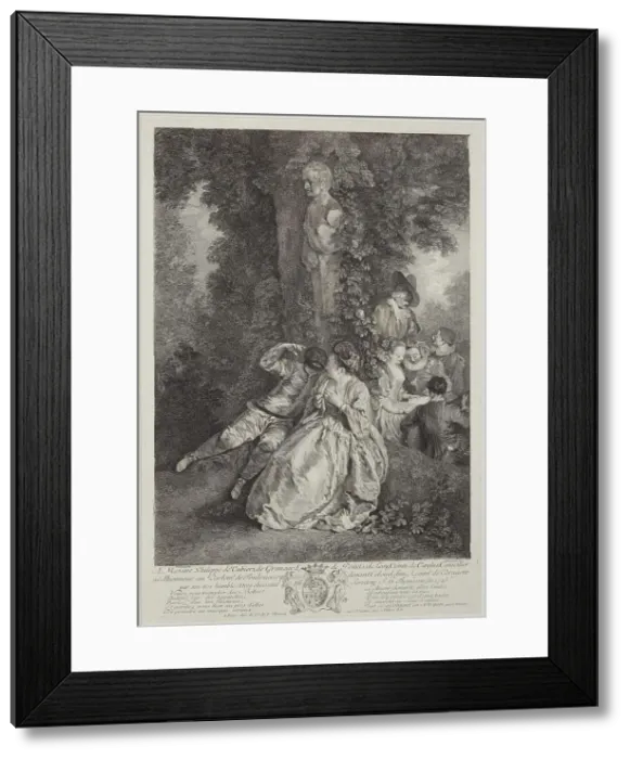 Framed Print : Voulez-vous triompher des belles?... 1725. Creator: Simon Henri Thomassin Framed Print : Voulez-vous triompher des belles?... 1725. Creator: Simon Henri Thomassin
