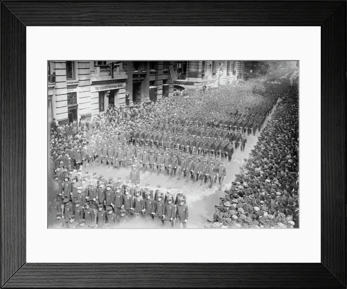 Framed Print : Gaynor Funeral - Broadway. 1913. Creator: Bain News Service Framed Print : Gaynor Funeral - Broadway. 1913. Creator: Bain News Service