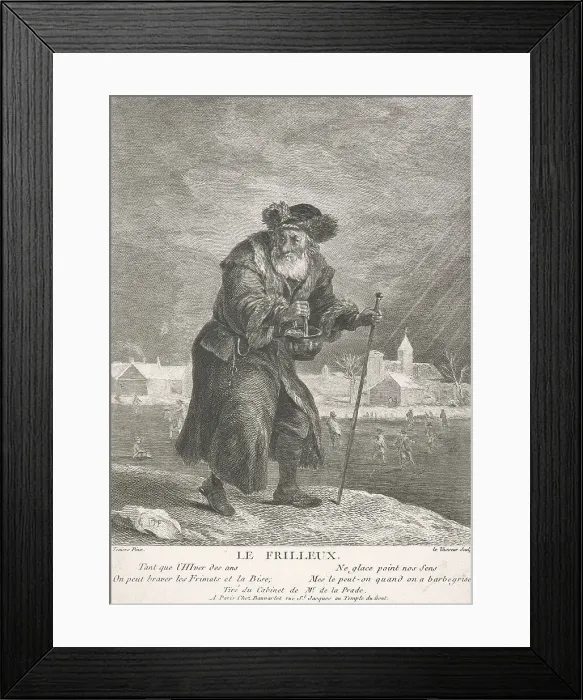 Framed Print : Allegory of the four seasons: Winter, 1749-1797. Creator: Jean-Charles Levasseur Framed Print : Allegory of the four seasons: Winter, 1749-1797. Creator: Jean-Charles Levasseur