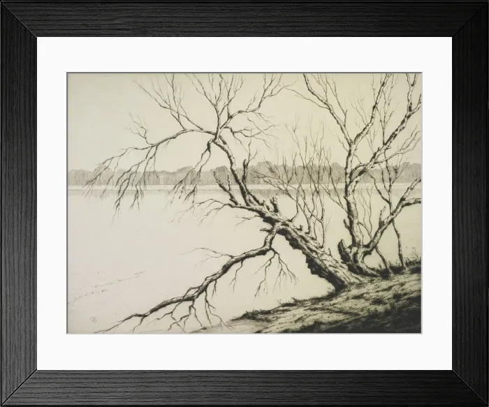 Framed Print : The lake, 1941. Creator: Martin Hardie Framed Print : The lake, 1941. Creator: Martin Hardie