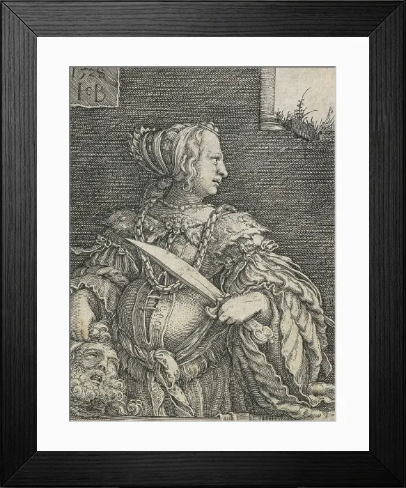Framed Print : Judith, 1528. Creator: Jacob Binck Framed Print : Judith, 1528. Creator: Jacob Binck
