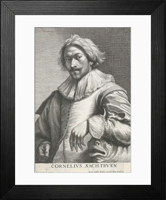 Framed Print : Cornelis Saftleven. From Icones principum virorum ('The Iconography'), before 1641. Creator: Lucas Vorsterman Framed Print : Cornelis Saftleven. From Icones principum virorum ('The Iconography'), before 1641. Creator: Lucas Vorsterman