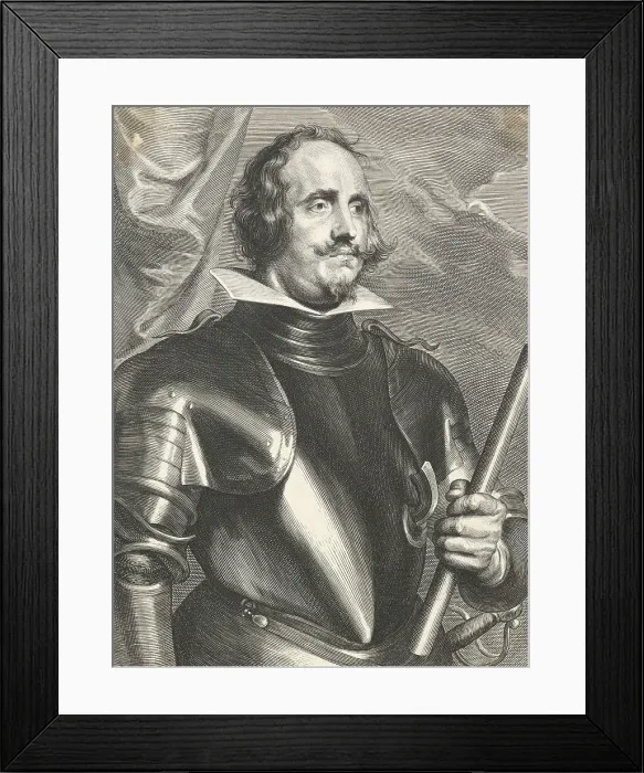 Framed Print : Emanuel Frockas, Count of Feria. From Icones principum virorum ('The Iconography'), before 1641. Creator: Paulus Pontius Framed Print : Emanuel Frockas, Count of Feria. From Icones principum virorum ('The Iconography'), before 1641. Creator: Paulus Pontius